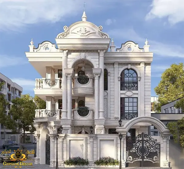 Classic villa facades Classic villa