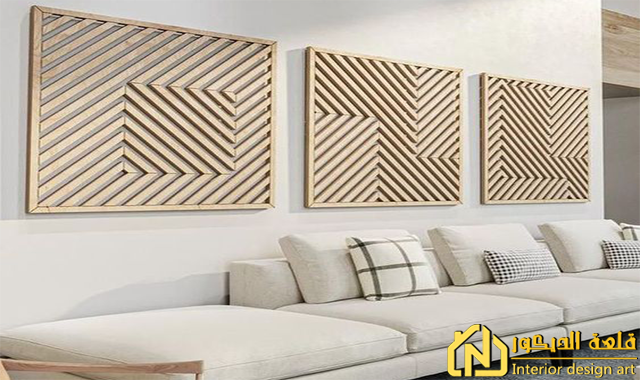 Wood reception wall decor Wood reception decor