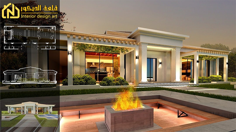 واجهات منازل دور واحد في السعودية اشكال بيوت جميلة وفخمة