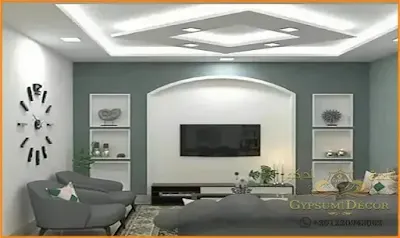 اسقف جبسون بورد صالات سقف معلق جبس فاخر