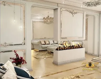 سقف معلق للصاله اسقف جبس معلق كلاسيك