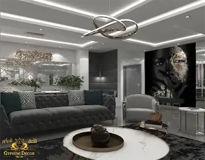 اشكال سقف معلق جبس اسقف ناعم وبسيط