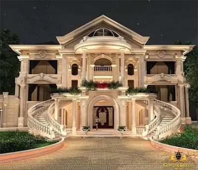 Villa plan with dimensions Villa plan