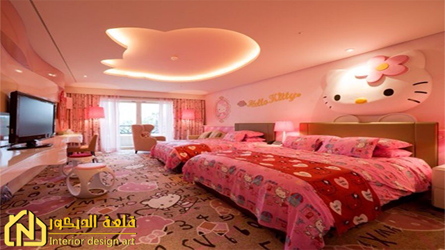 Gypsum-board-for-girls'-bedrooms Gypsum-board-bedrooms