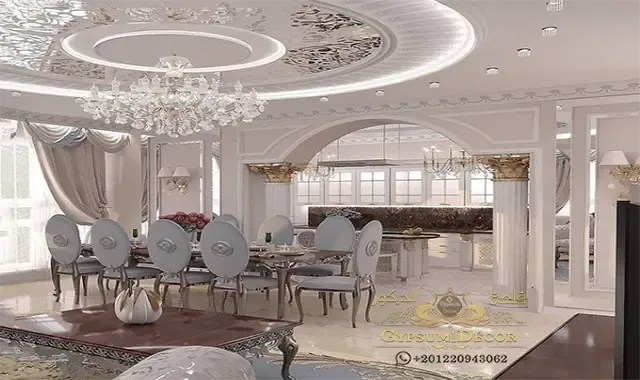 ديكورات جبس اسقف هادئه اسقف جبس صالات