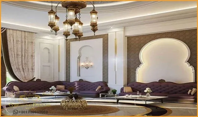 اسقف جبس بسيطة صالات gypsum ceiling decorations