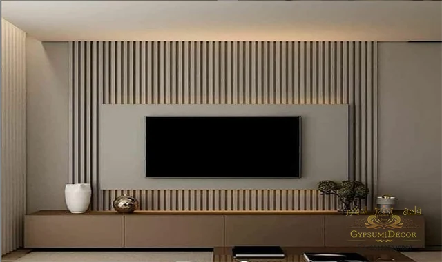 مكتبة تلفزيون خشب صغيره اشكال مكتبة شاشة خشب فخمه