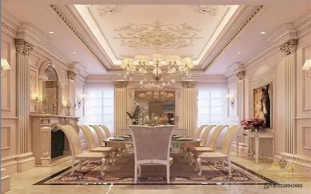 اشكال جبس للسقف مجالس ديكورات جبس نيو كلاسيك