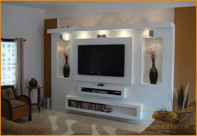 صور مكتبات خشبية للشاشه قلعة الديكور