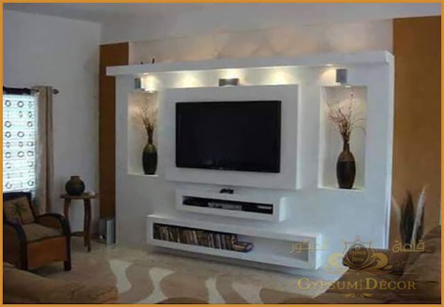 مكتبات جبس بورد للتلفزيون