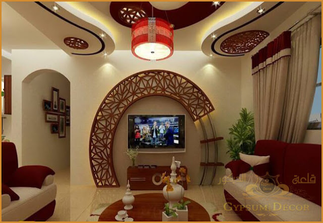 مكتبات خشبية للشاشه