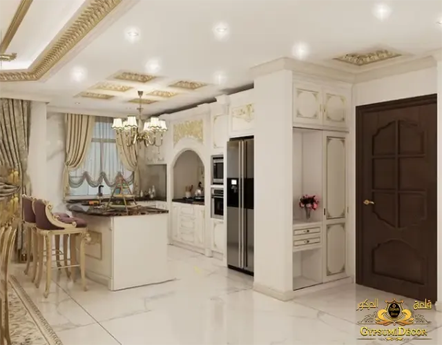 جبس مطابخ مودرن ألوان طلاء مطبخ امريكي