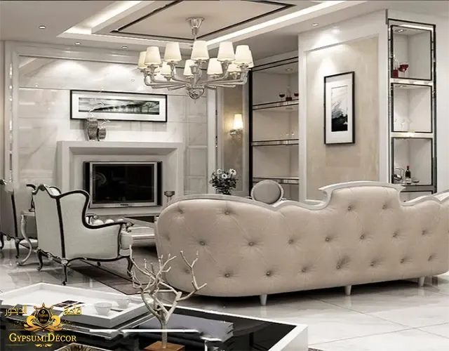 اشكال جبس بورد ريسبشن مستطيل اسقف جبس بورد قلعة الديكور