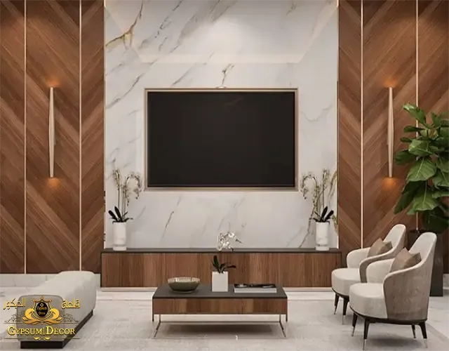 خلفيات تلفزيون بديل الرخام قلعة الديكور