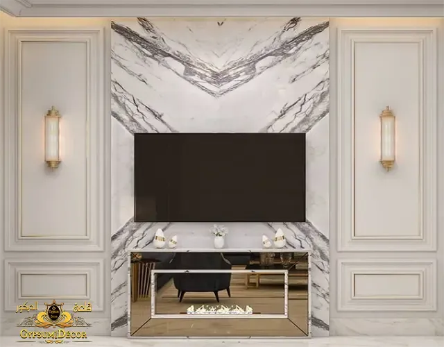 خلفيات تلفزيون بديل الرخام قلعة الديكور