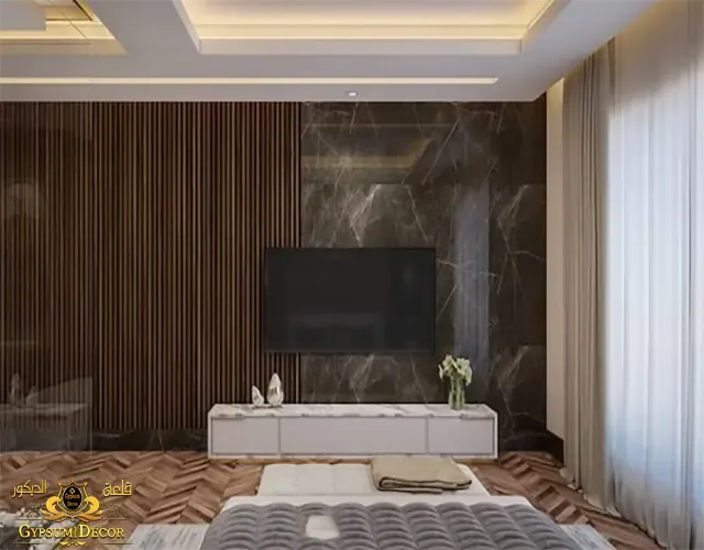 خلفيات تلفزيون بديل الخشب قلعة الديكور