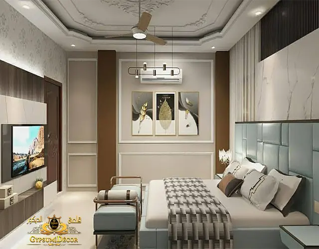 جبسيات غرف نوم اجمل اسقف جبس غرف النوم ناعمه وشيك
