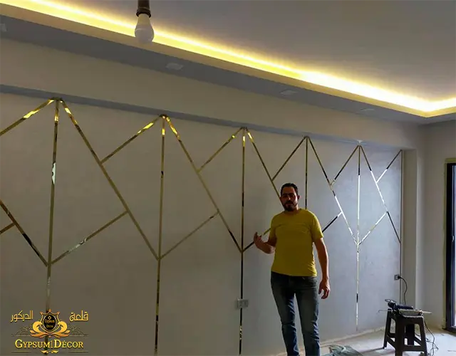 تصميم ريسبشن كلاسيك استالس تصميم ريسبشن مع حائط استالس