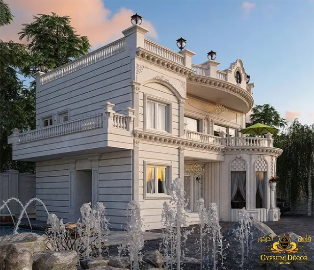 وجهات فلل طوب حجري وجهات فلل