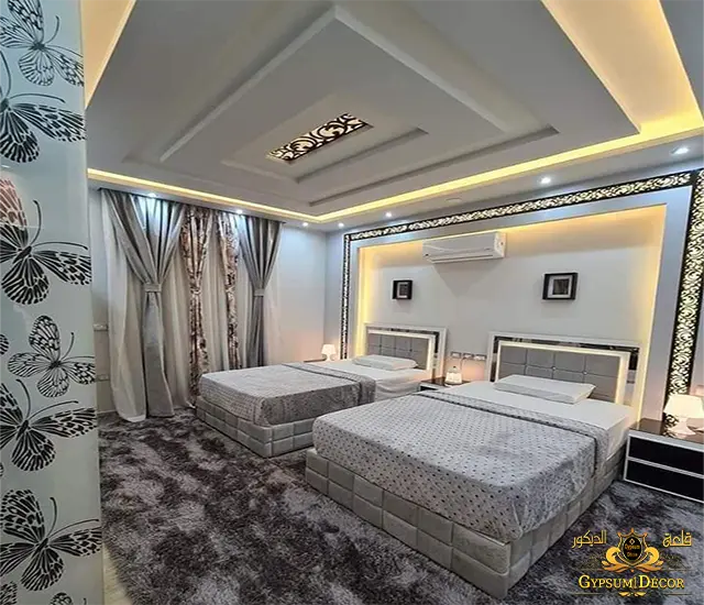 ديكور جبس اسقف غرفة النوم جبس اسقف غرف نوم