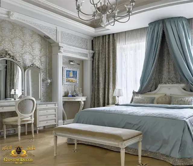 ستائر غرف نوم كلاسيك ديكورات غرف نوم كلاسيك